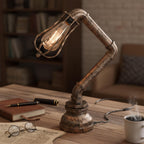 steampunk table lamp for study