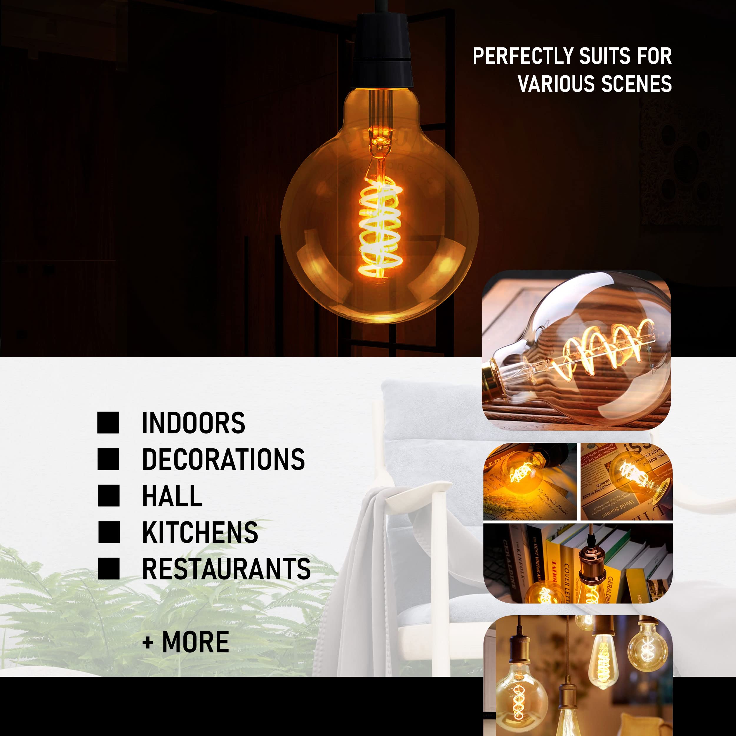 dimmable filament light e27
