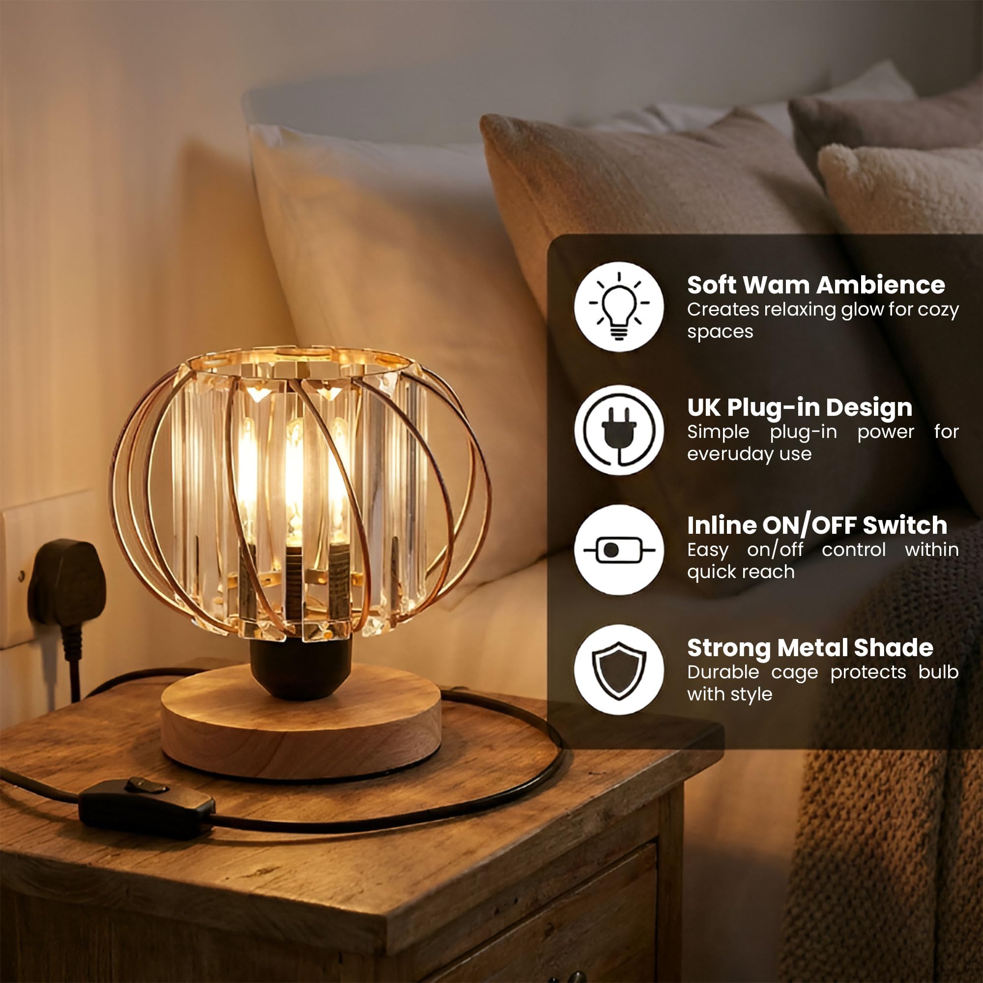 chandelier crystal lamp table