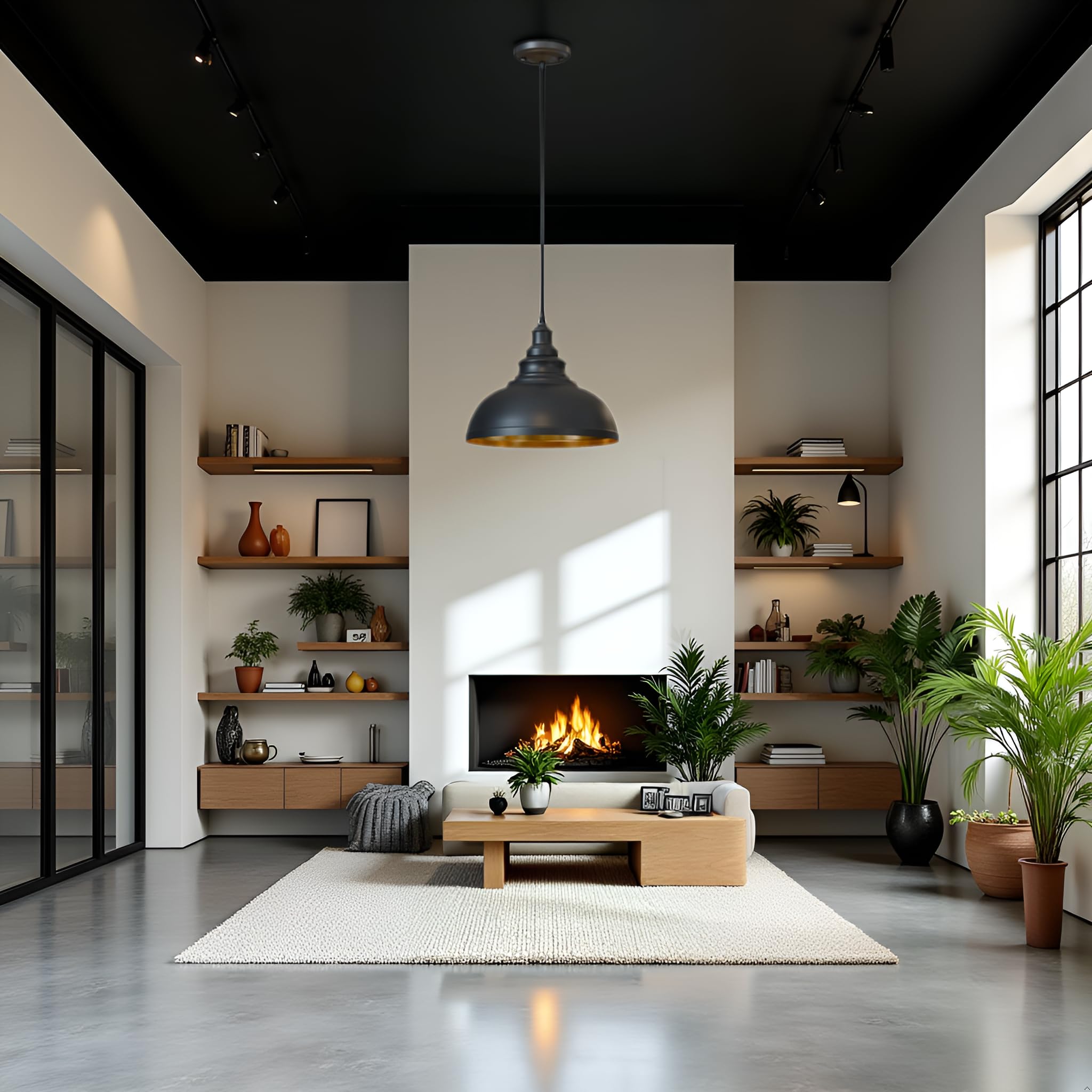 lampshade hallway ceiling