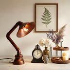 steampunk table lamp for study