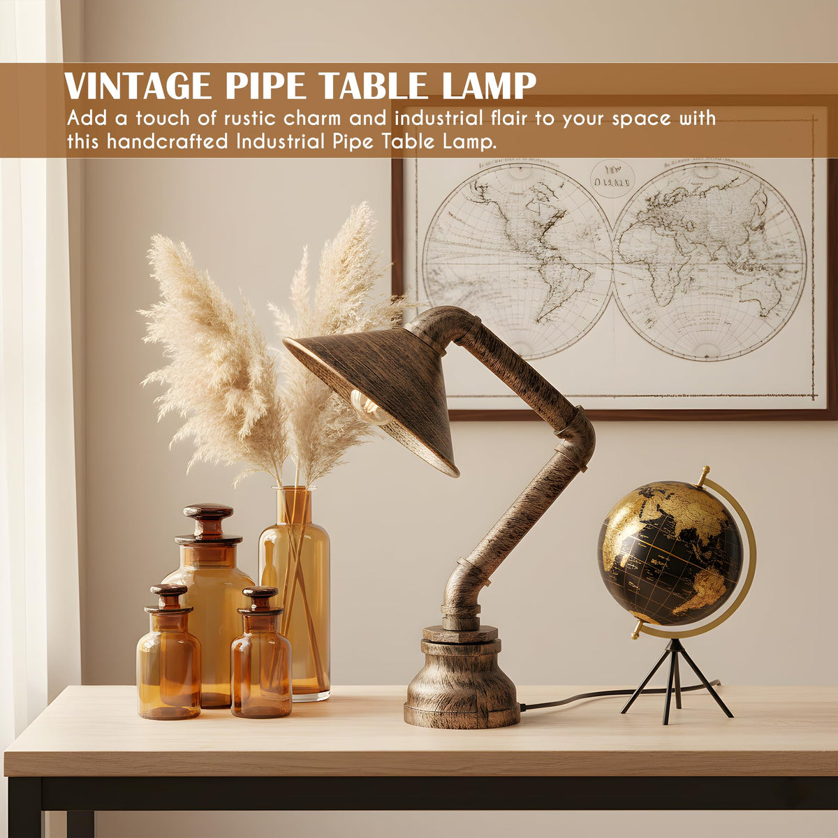 industrial lamp for café table