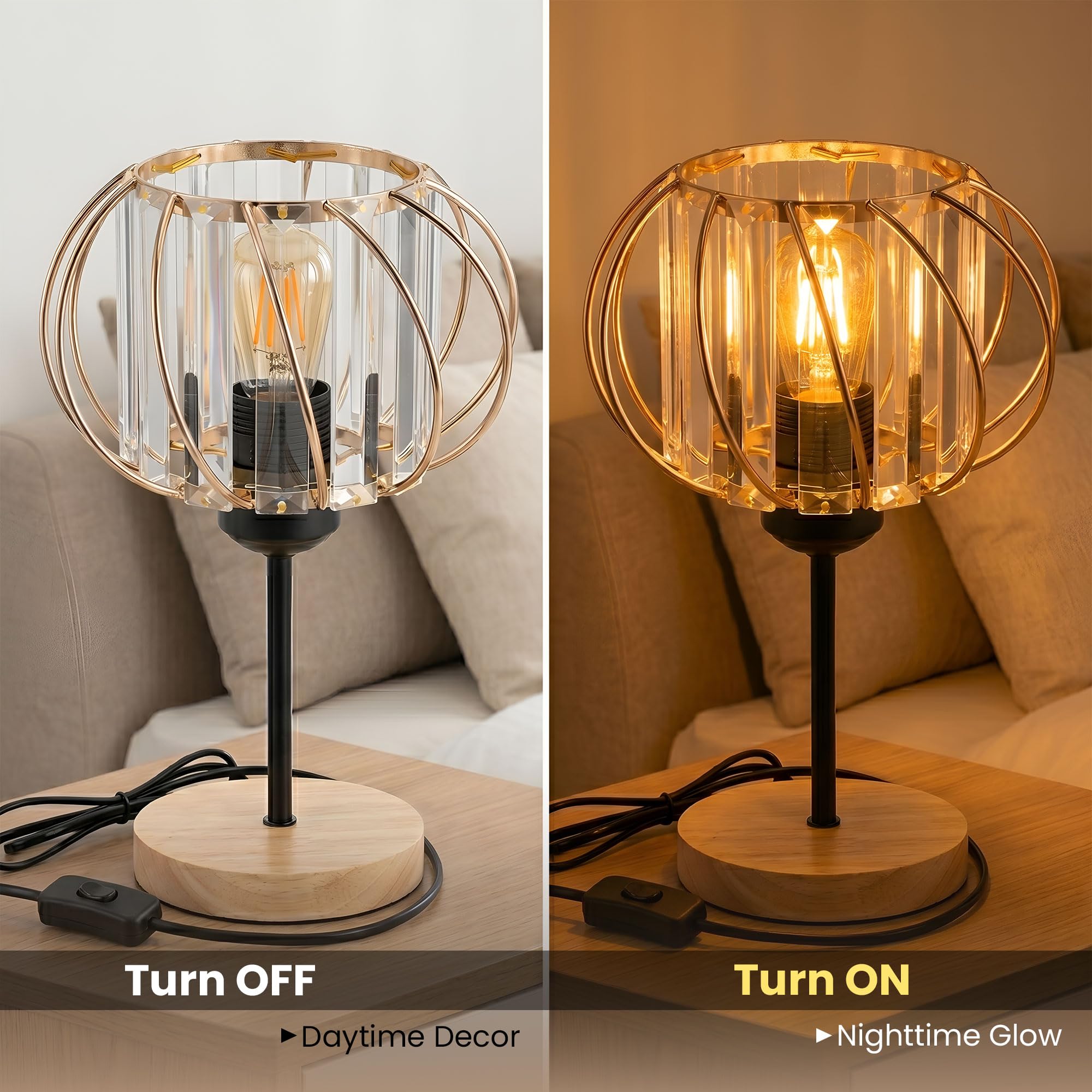 base chandelier living table