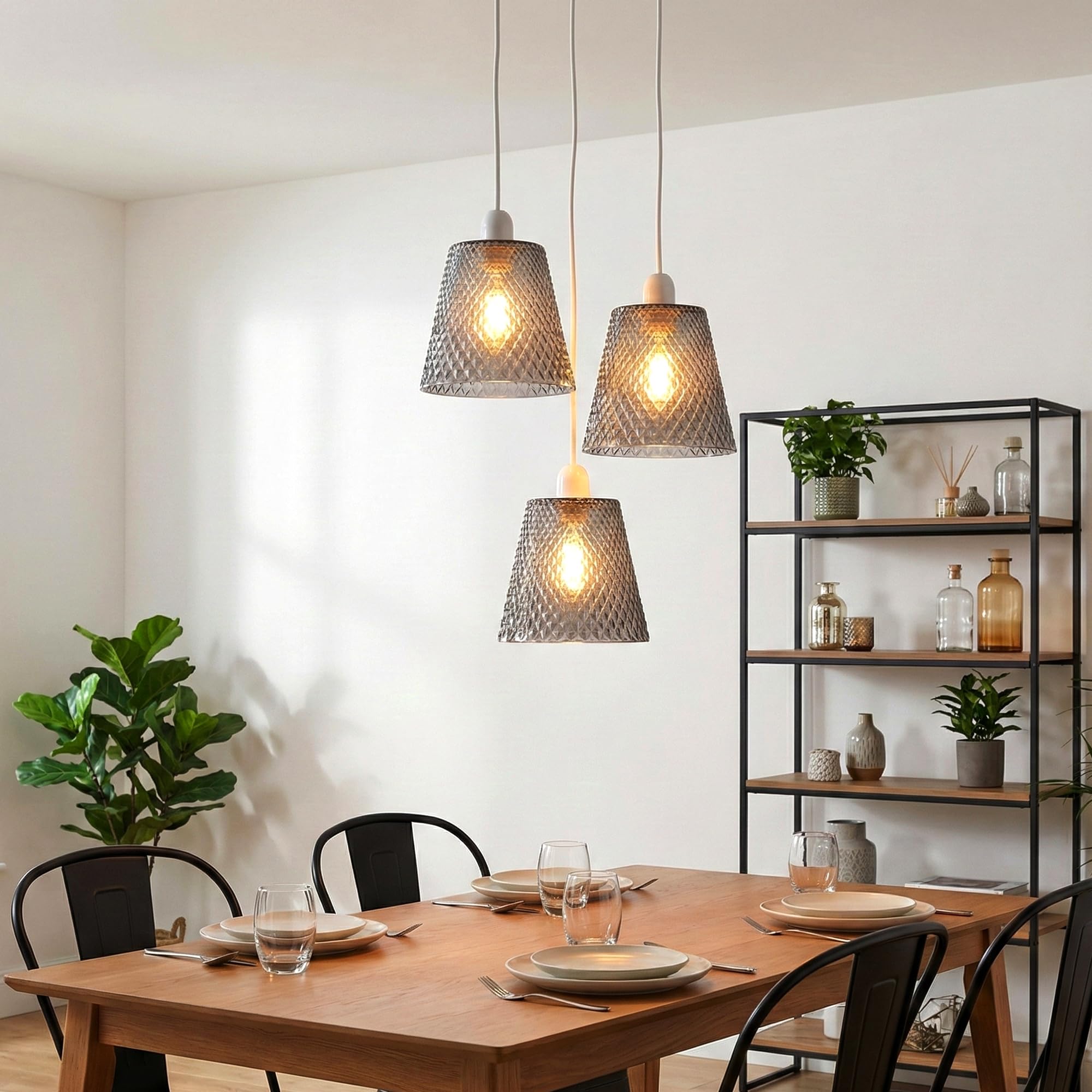 pendant light with smoky pendant shade