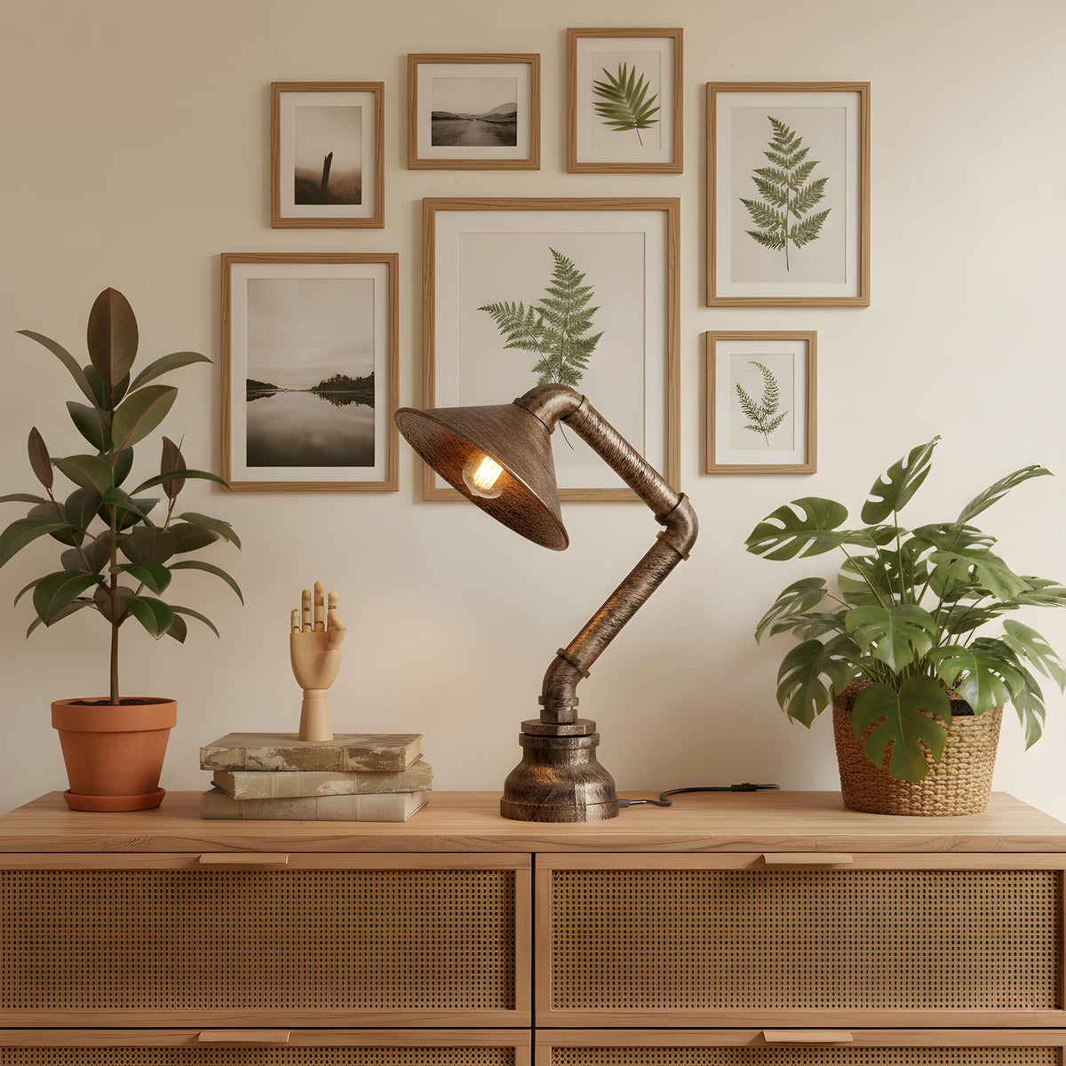 industrial lamp for café table