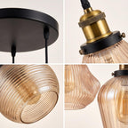 Glass Pendant Ceiling Light Fixture ~1190