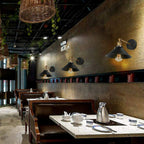 Industrial Metal Wall Sconce – Vintage Cone Shade E27 Fixture ~1070