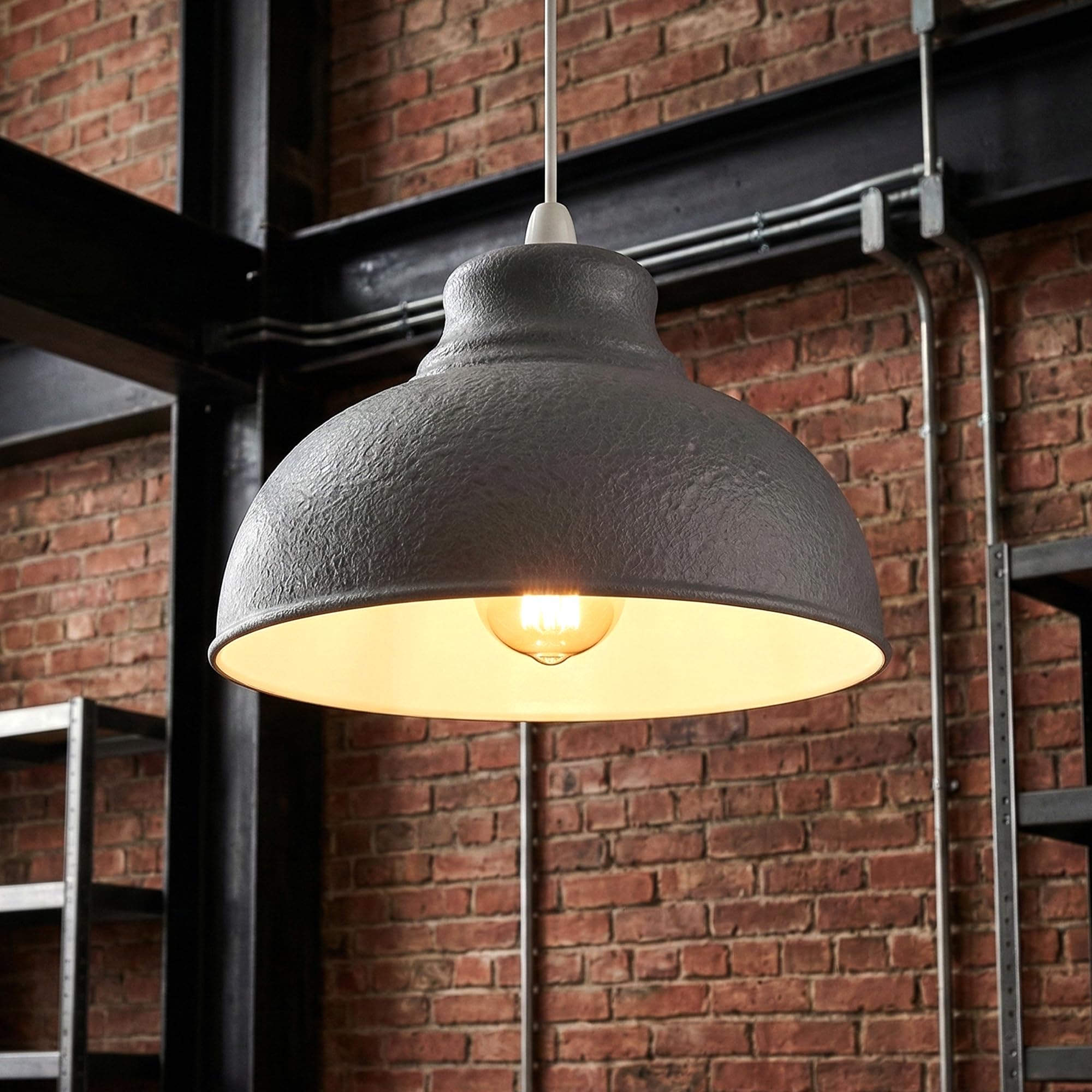 light shade pendant black