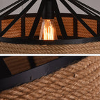 coastal hemp rope ceiling ligh