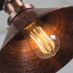 Modern Flush Mount E27 Flush Ceiling Light – Metal Cone Shade ~1218