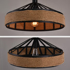 boho hemp rope ceiling lamp sh