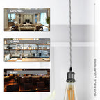 brown black braided core light