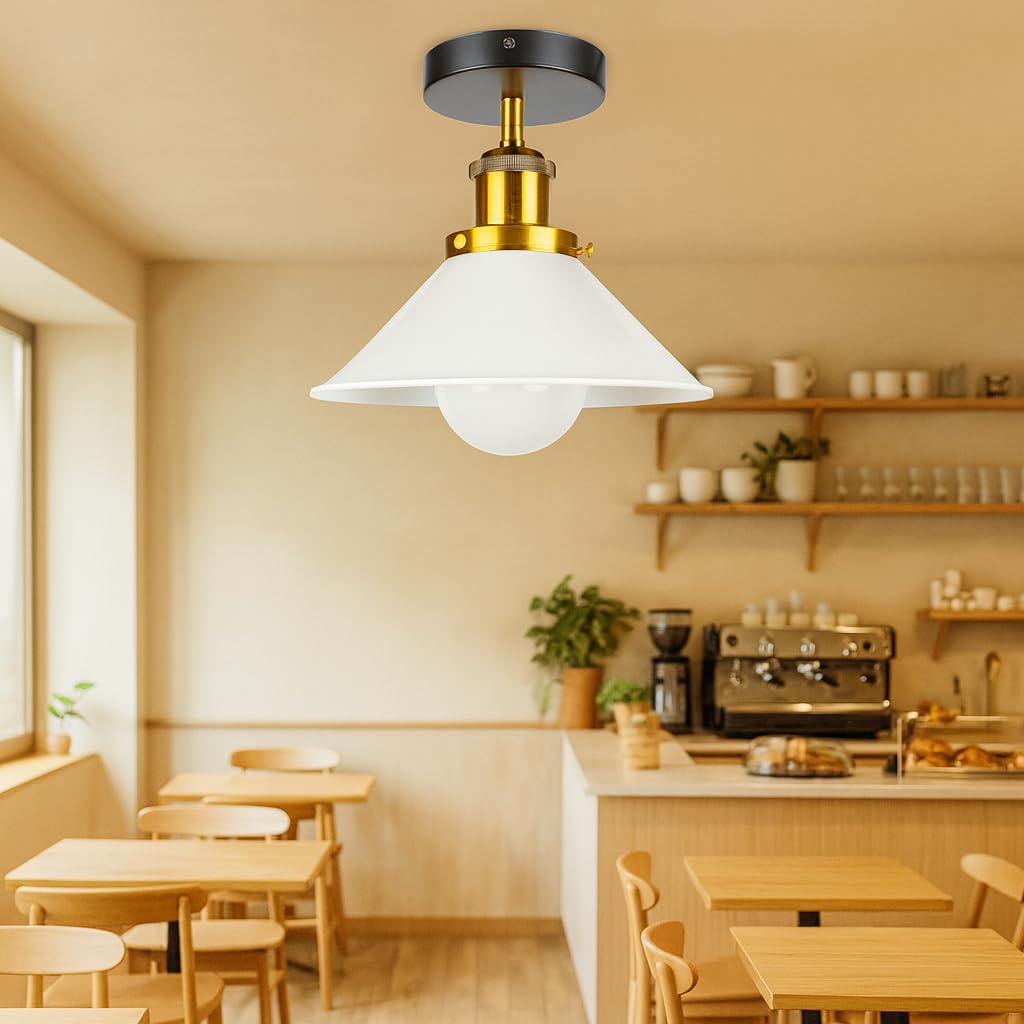 Industrial Semi Flush Mount Ceiling Light Fixture ~1079