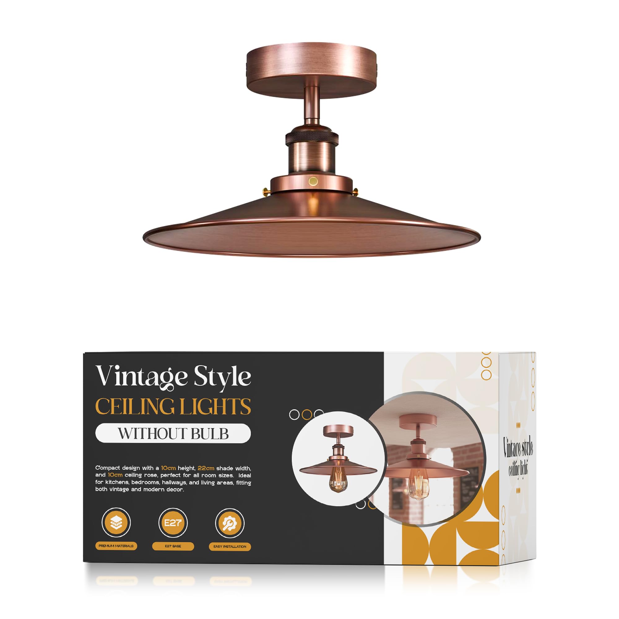 Modern Industrial Ceiling Light Fixture ~1088