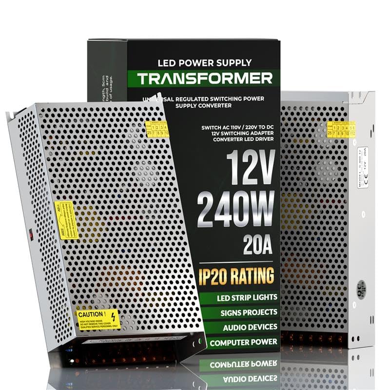 Universal DC 12V IP20 Power Supply Transformer – 24W to 480W ~1009
