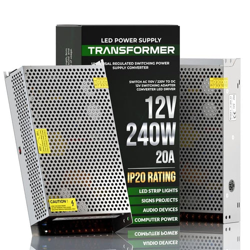 12V LED power supply transformer with specifications 