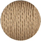 Flexible Braided 3 core twisted Electrical Light Gold Cable ~1049