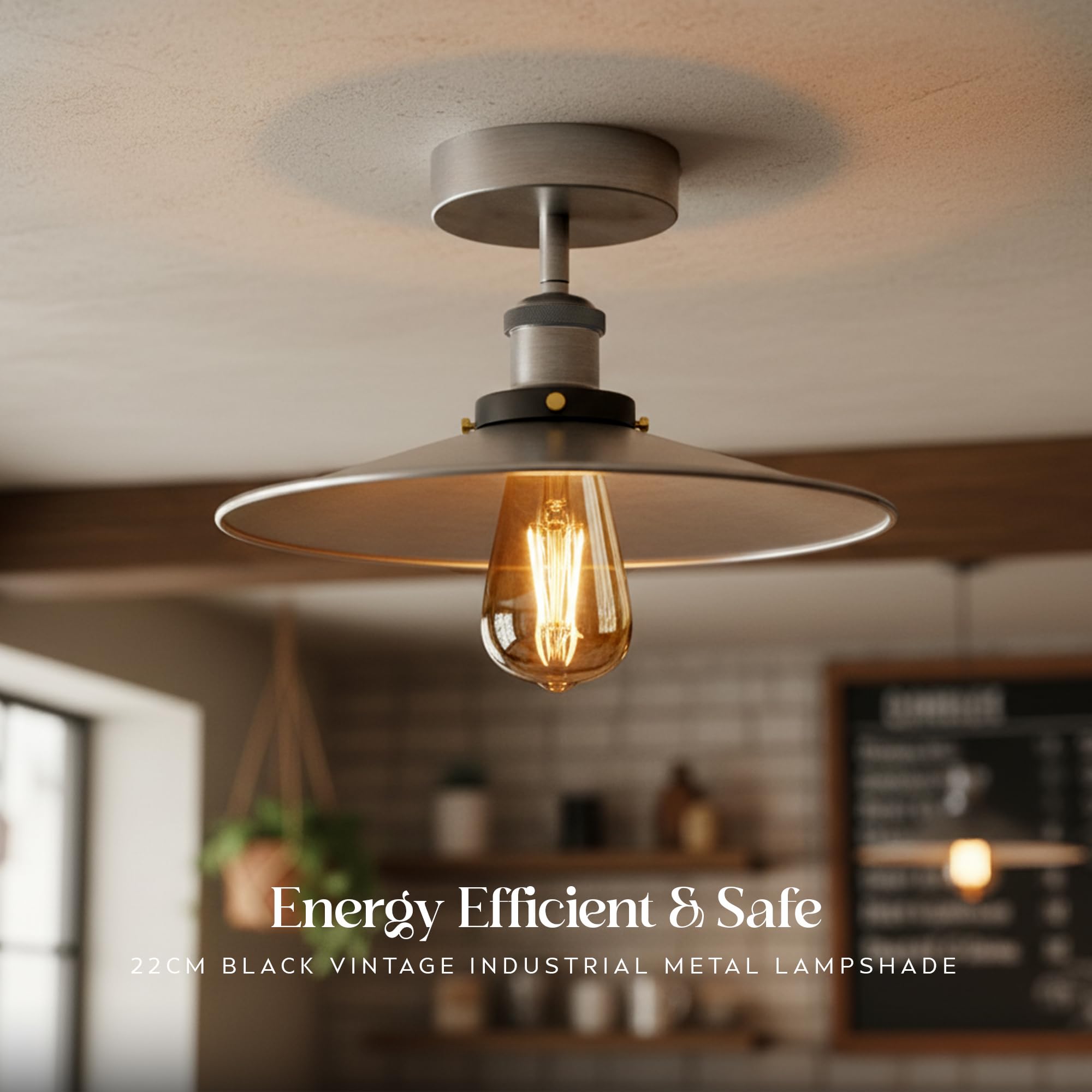 Modern Industrial Ceiling Light Fixture ~1088