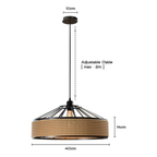 Pendant light with dimensions