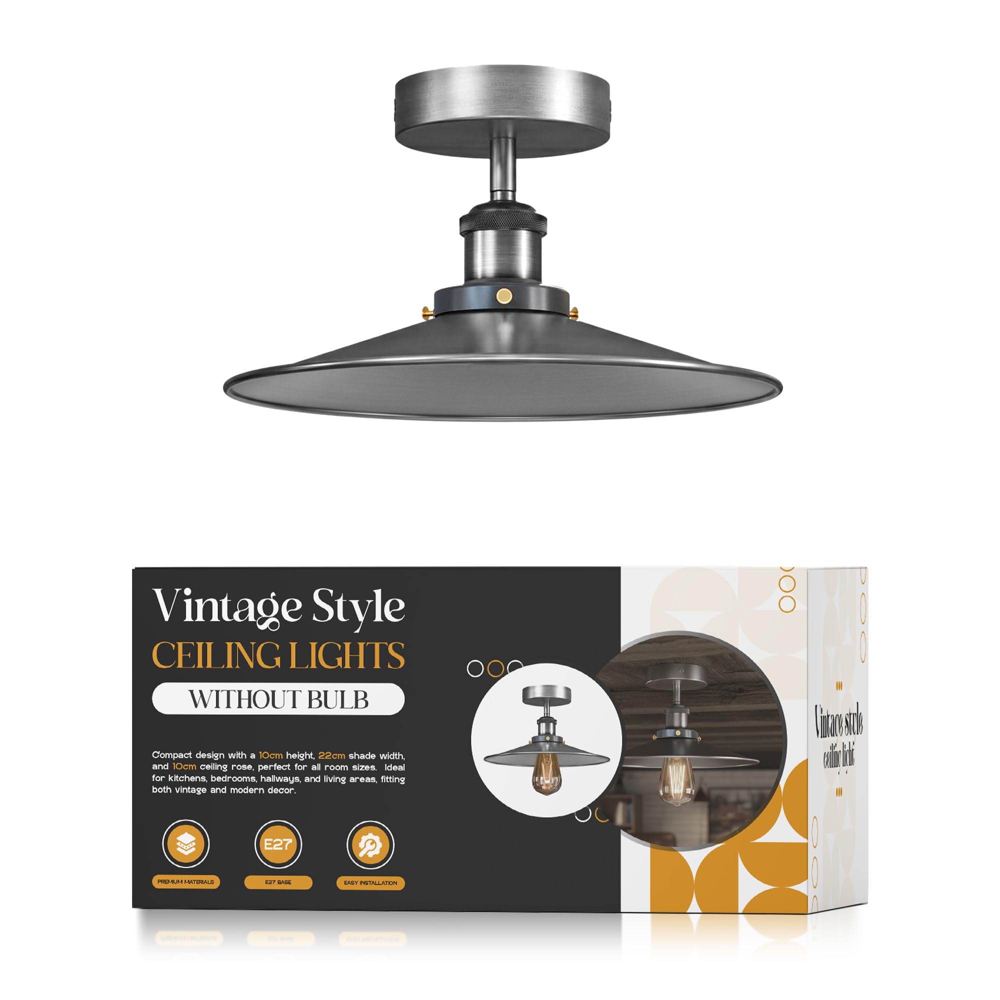 Modern Industrial Ceiling Light Fixture ~1088