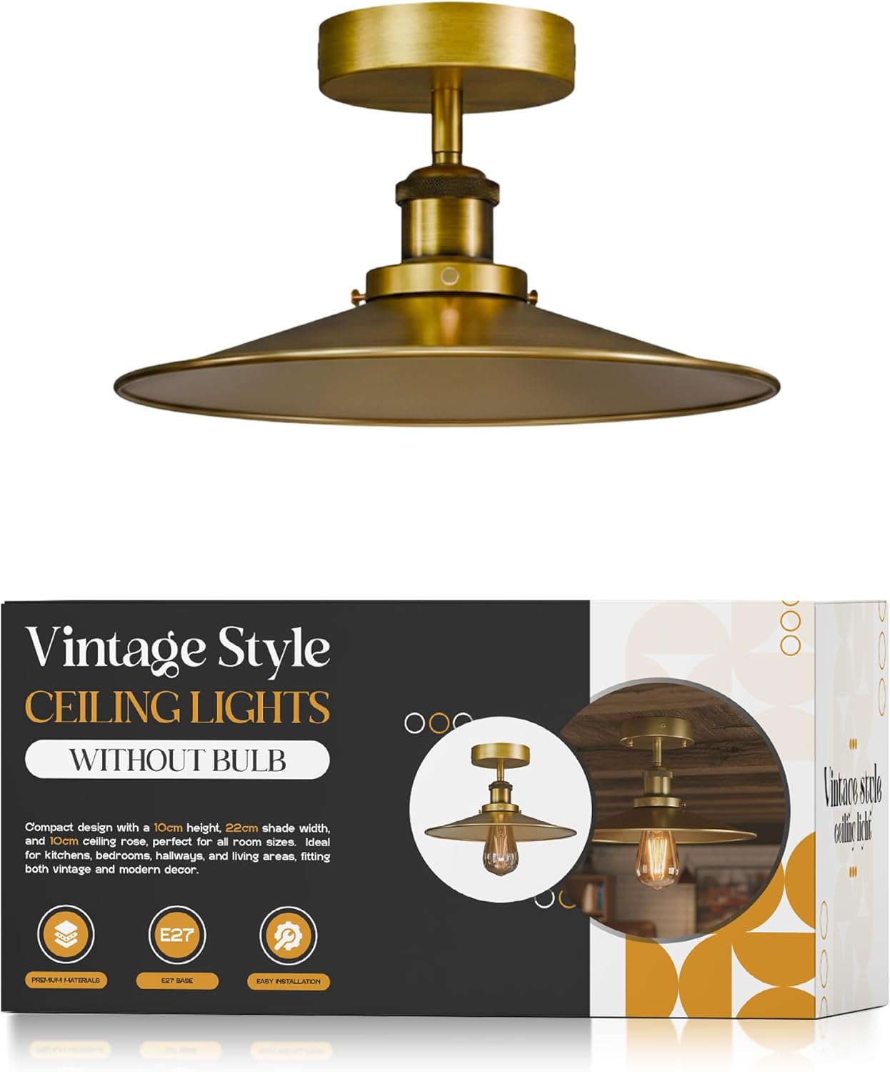 Modern Industrial Ceiling Light Fixture ~1088