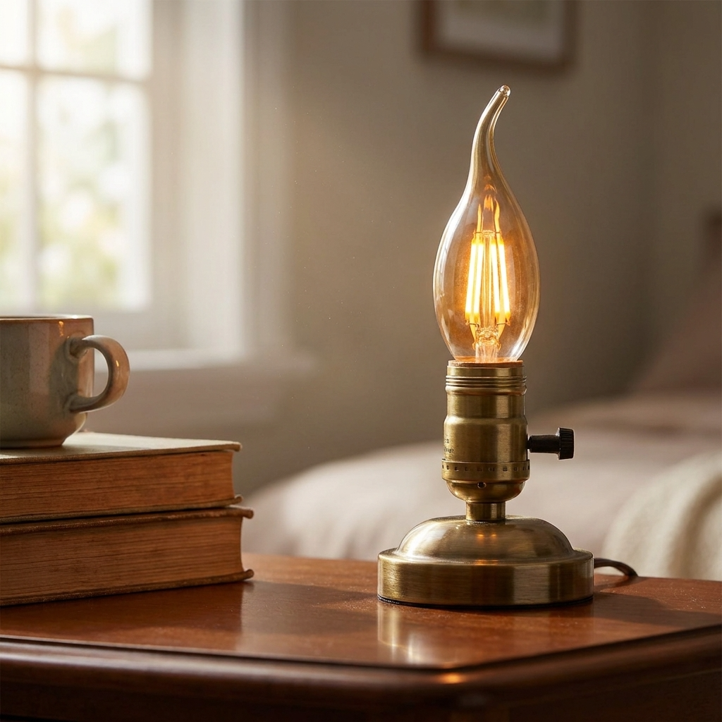 Dimmable E14 LED Filament Bulb, C35 Candle 4W