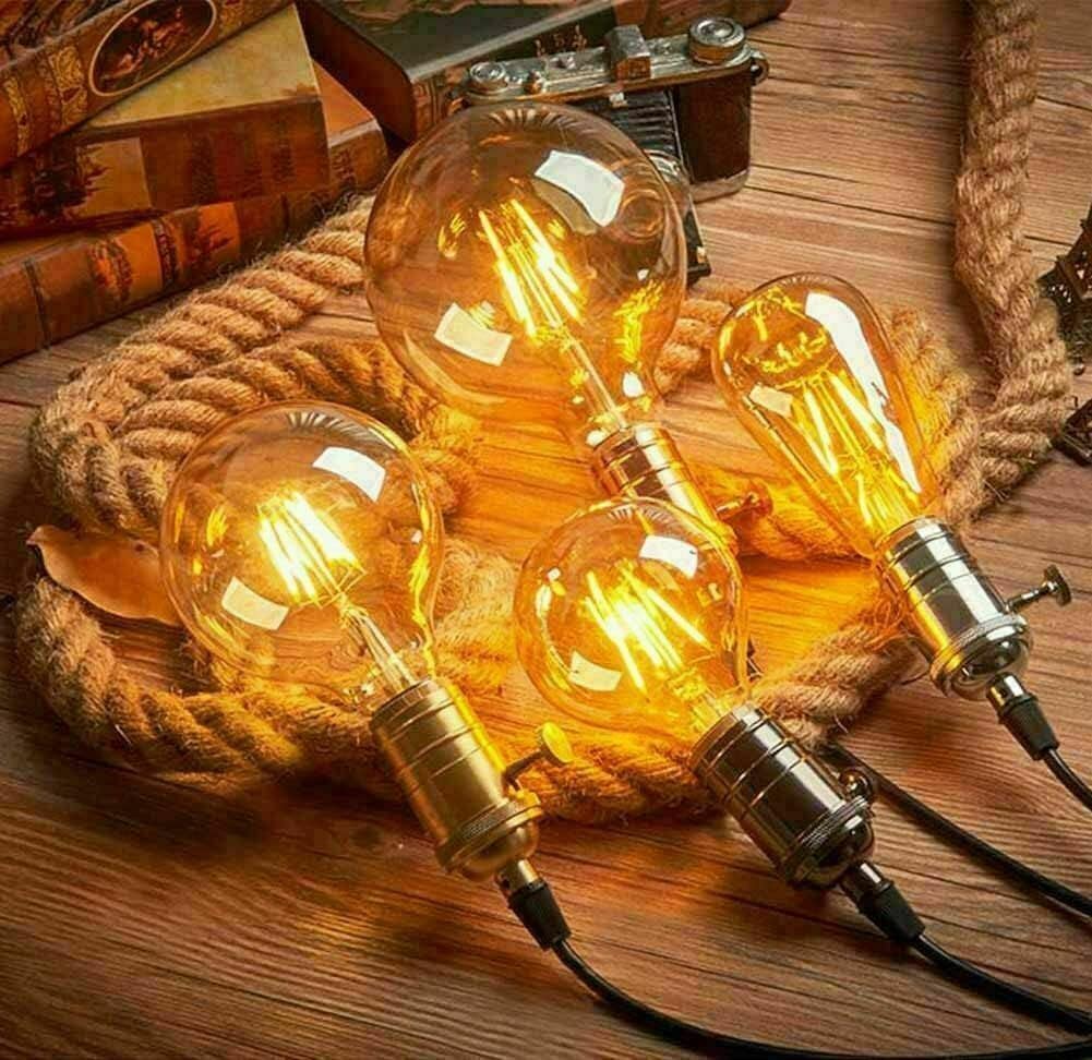 G125 Dimmable LED Edison Bulb E27 – 8W Vintage Globe Light ~1024