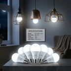 6 Pack E27 A60 LED Bulbs 12W 100W Equivalent 6400K ~1213