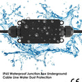 IP65 waterproof junction box with water splashes on a white background