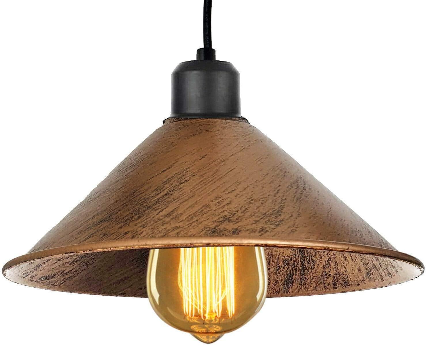 Industrial 5-Head Spider Pendant Light – Brushed Copper Shades ~1091