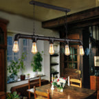 Industrial-style pendant light