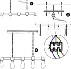 diagram of a hanging fixture