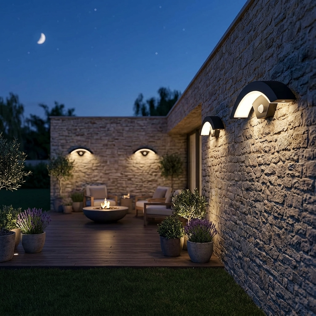 LED Motion Sensor Wall Light 18W Waterproof IP54 Outdoor ~1081