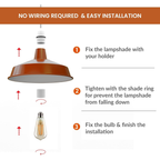 Modern Industrial Pluto Pendant Light Shade | Vintage Retro Metal ~1006