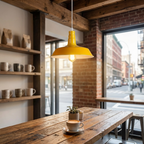 yellow pendant light