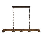 Industrial Steampunk 5 Way Pipe Pendant Light for Kitchen Island ~1151