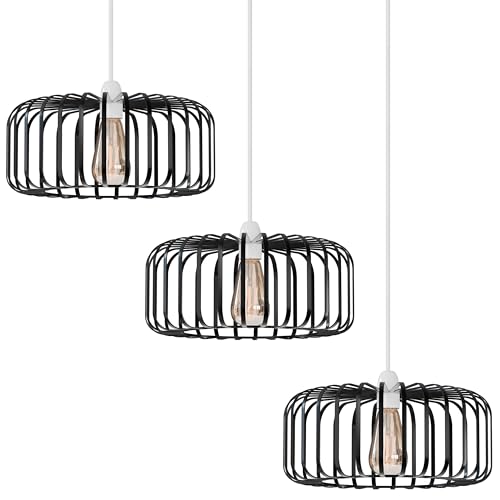 Industrial Wire Cage Ceiling Light Shades Multi-Pack ~1180
