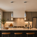 Satin Nickel E27 Pendant Light Fitting – Adjustable Cable