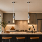 Satin Nickel E27 Pendant Light Fitting – Adjustable Cable