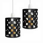 2-Pack DC Voltage Industrial Metal Bulb Guard | Drum Cage Lamp Shade ~1004