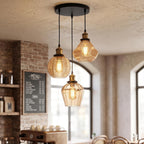 Glass Pendant Ceiling Light Fixture ~1190