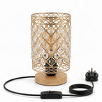 Vintage Crystal Cage Table Lamp E27 Bedside Desk Lamp~1175
