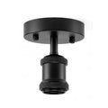 Vintage Black Ceiling Light | Retro E27 Flush Mount Holder ~1026