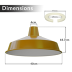 Modern Industrial Pluto Pendant Light Shade | Vintage Retro Metal ~1006