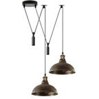 2-Head Spider Pendant Light | Industrial Retro Ceiling Lamp ~1105