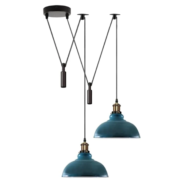 2-Head Spider Pendant Light | Industrial Retro Ceiling Lamp ~1105