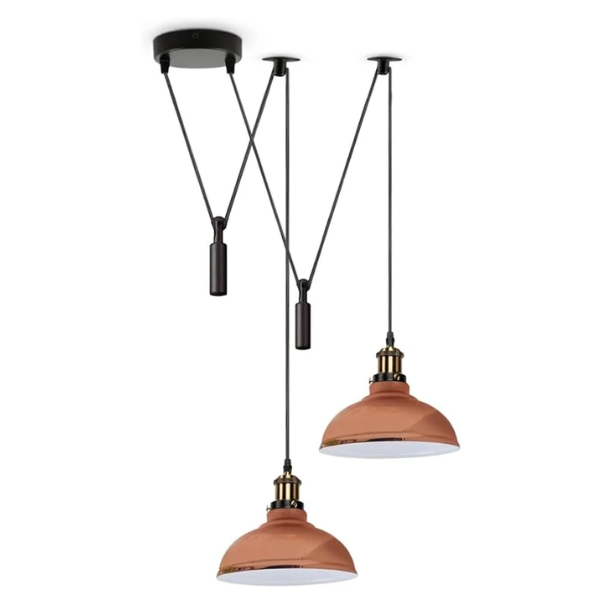 2-Head Spider Pendant Light | Industrial Retro Ceiling Lamp ~1105