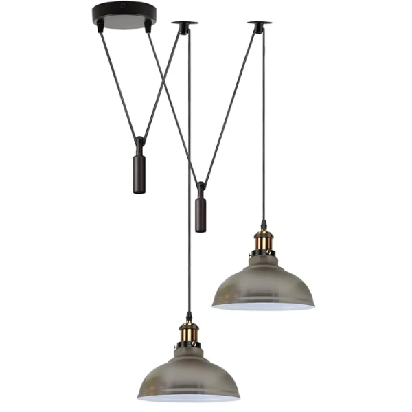 2-Head Spider Pendant Light | Industrial Retro Ceiling Lamp ~1105