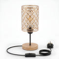 Vintage Crystal Cage Table Lamp E27 Bedside Desk Lamp~1175