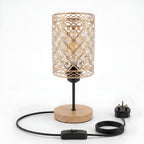 Vintage Crystal Cage Table Lamp E27 Bedside Desk Lamp~1175